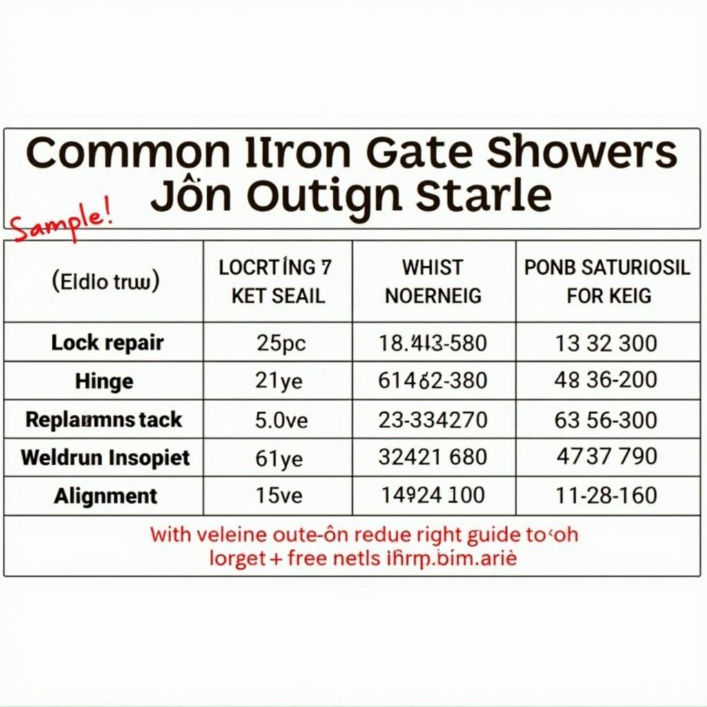 Bảng giá tham khảo dịch vụ sửa cửa sắt uy tín tại Quận 7, TP.HCM