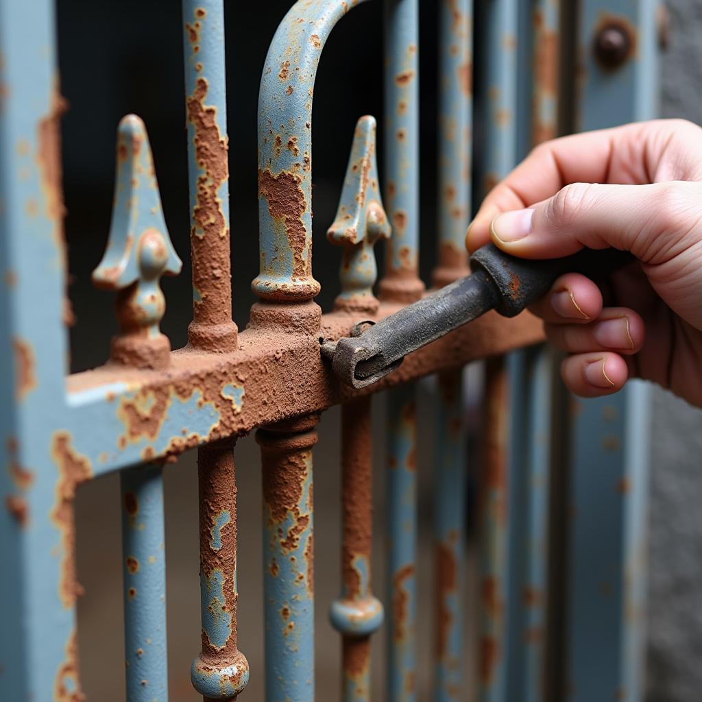 Sửa cửa sắt rỉ sét tại nhà TPHCM nhanh chóng giá rẻ