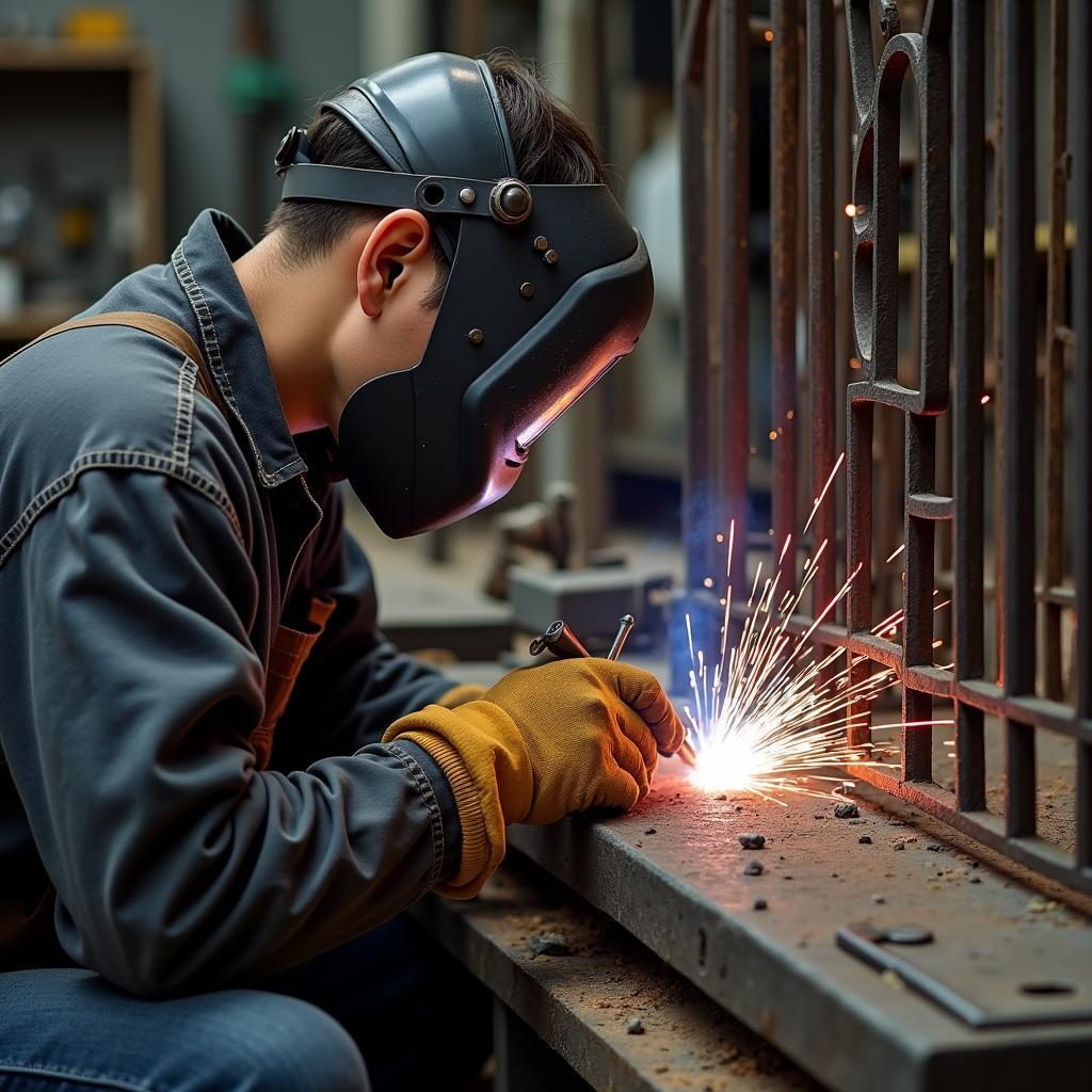 Thợ hàn sửa cửa sắt chuyên nghiệp, kỹ thuật cao, đảm bảo an toàn