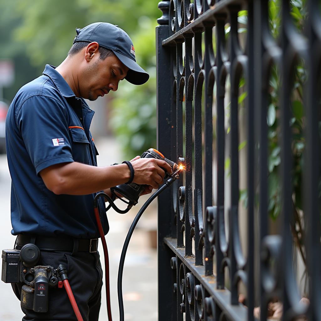 Thợ sửa cửa sắt chuyên nghiệp, tay nghề cao, phục vụ tận tâm